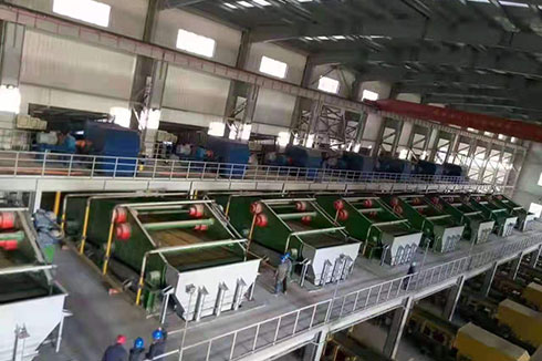 新疆伊犁2450脫水篩使用現(xiàn)場(chǎng)。